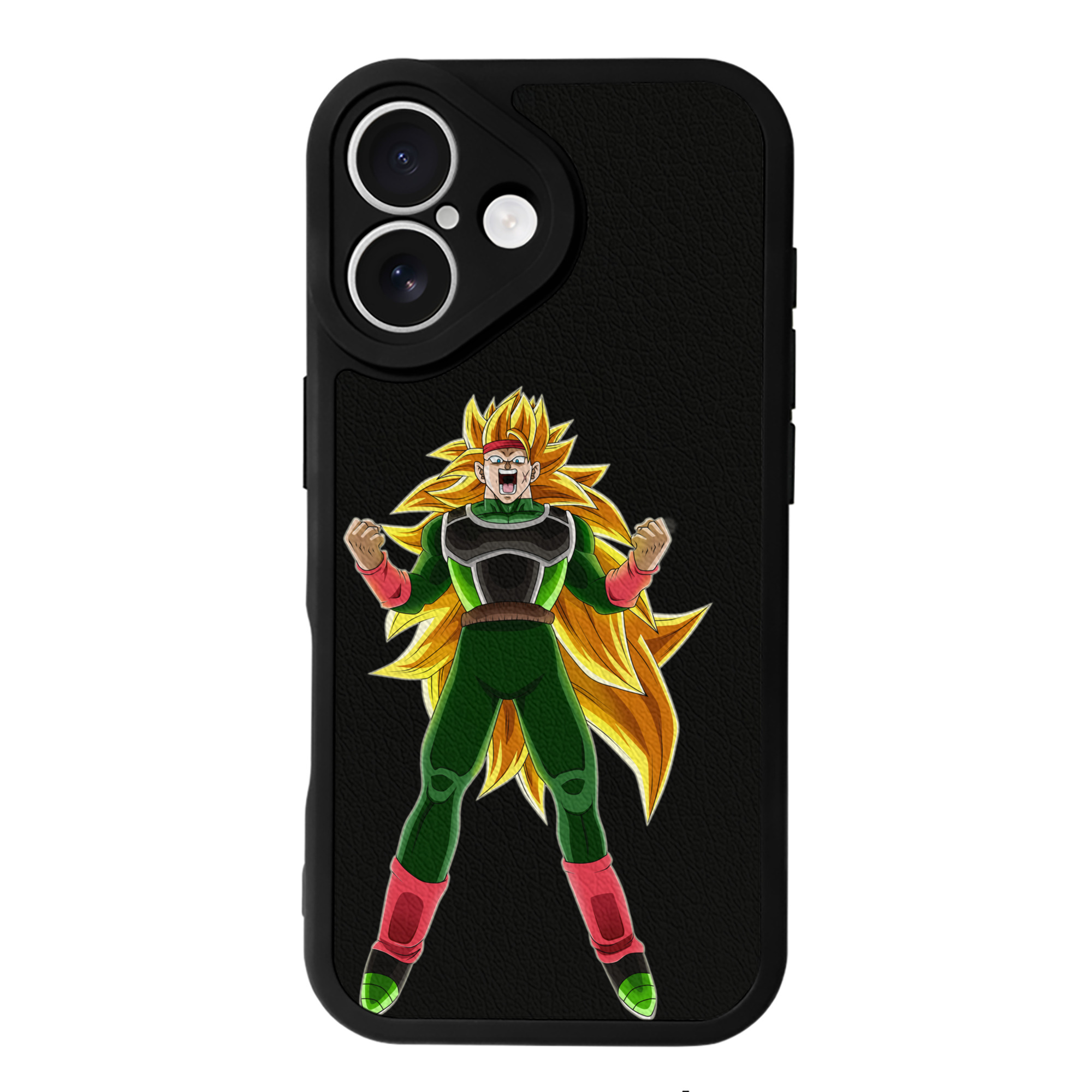（画像用） ドラゴンボール ブロリー DRAGON BALL Broli 【iPhone 16シリーズ対応】シリコンスマホケース（レザー調） 材質：シリコン